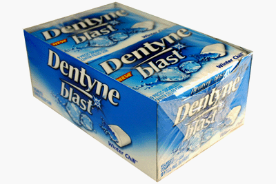 Dentyne Blast Winter Chill 9 - 10 Piece Packs by Cadbury Adams