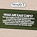Simply 7, Kale Chips, Sea Salt, 3.5 Oz, 8 Pack, Non-GMO, Nut-Free, Vegetarian, Low Calorie, Plant-Based, Cholesterol-Free, Low Fat, Vegan Snack