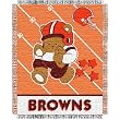 Cleveland Browns NFL Triple Woven Jacquard Throw (Baby Series) (36x46")"