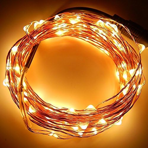 The Original Starry String Lights By Lightpower(tm) Warm White Color Led's on a Flexible Copper Wire 33ft LED String Light with 100 Individually Mounted Led's Set the Mood You Want Anywhere Perfect for Creating Instant Appeal in Parties, Outdoor, or an Intimate Environment Anywhere in the Home