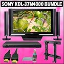 Sony Bravia N-Series KDL-37N4000 37in. 720P Widescreen LCD HDTV Black + Sony DVD Player w/ Wall Mount Accessory Kit