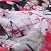 MissShorthair Women's Spring Fashion Light Weight Artistic Floral Ink Print Infinity Scarf