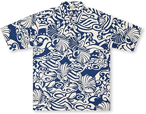 Go Barefoot In Paradise Big And Tall Lanikai Pareau Hawaiian Shirt