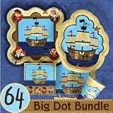 Ahoy Mates! Pirate - Birthday Party Supplies & Ideas - 64 Big Dot Bundle
