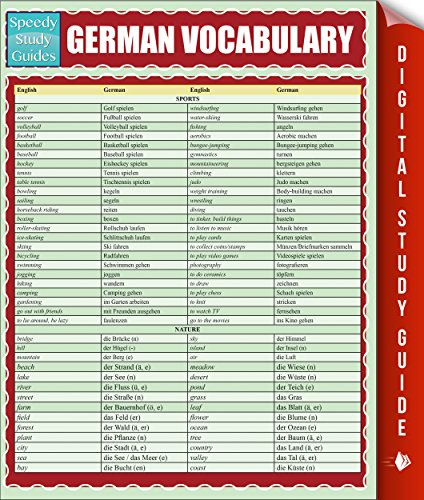 German Vocabulary (Speedy Study Guides)