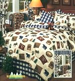 Moose Lodge Percale 15 x 88 Valance/Topper 3 Header