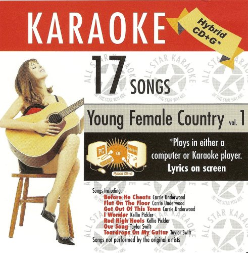 ASK-1552 Country Karaoke: Young Ladies of Country, Vol. 1; Carrie Underwood, Kellie Pickler & Taylor Swift