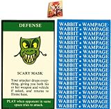 Defense Scary Mask Card for 1985 Wabbit Wampage Adventure Board Game