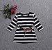 EGELEXY Summer Baby Girls Sleeveless Striped Dress Kids Casual Clothes Outfits