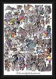 100 Elephants and a Mouse by Kevin Whitlark - Framed Artwork