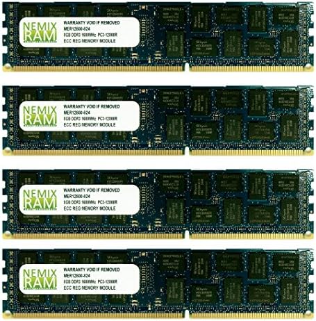 NEMIX RAM 32GB (4X8GB) DDR3 1600MHz PC3-12800 ECC Regsitered Memory for APPLE Mac Pro 2013 6,1