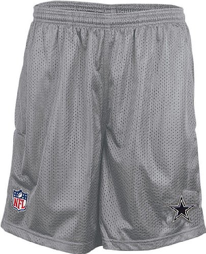 Dallas Cowboys Silver NFL Team Issue 8ï¿½ Inseam Sidelines Mesh Shorts By Reebok