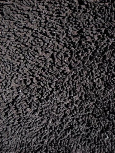 LA Rug Black Shag Rug 39x58