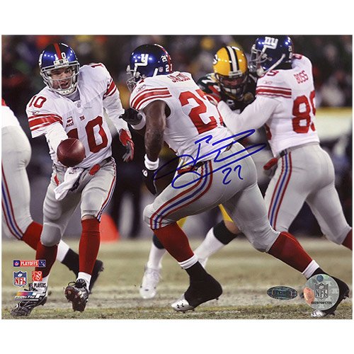 Steiner Sports New York Giants #27 Brandon Jacobs Autographed Taking Hand-off From Manning 8'' x 10'' Photograph