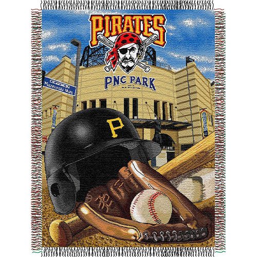 Pittsburgh Pirates MLB Woven Tapestry Throw (Home Field Advantage) (48x60