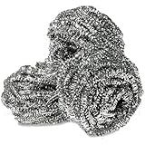 Royal Premium Stainless Steel Scrubbing Sponge Pads - Heavy Duty - Bag of 12 Steel Sponges