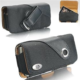 Stylish Side Case Pouch with Belt Clip for Blackberry Storm 9500, 9000 Bold, Tour 9630 / HTC 8925 Tilt, S620 Dash / LG enV Touch VX11000 / Motorola Q, Q9, Q9h, Q9m, Q9c / Google G1 GPhone Android / Palm Treo 800w, 850 Treo Pro [Beyond Cell Packaging]