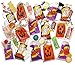 Halloween Trick or Treat Drawstring Goodie Bags Filled with an Assortment of Candies and Pouches. 