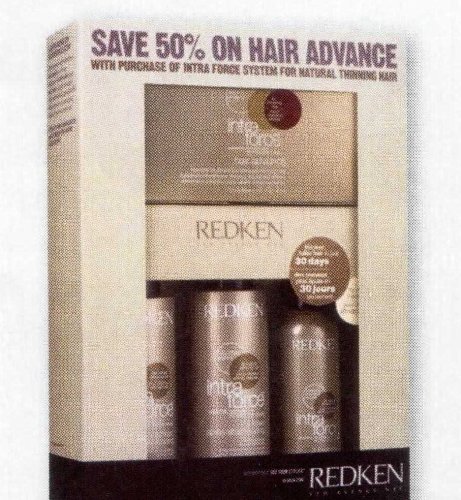 Redken Intra Force Kit for Color-treated Hair with (Hair Advence .24oz X 10)