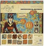 Graphic 45 Steampunk Spells Paper Pad, 12 by 12-Inch