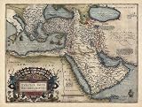 Antique Map of the Middle East (1570) by Abraham Ortelius (Archival Print - 17.4