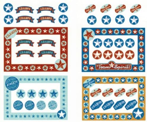 mjZoom Project Decor Photo Frames and Corners (Sports Theme)