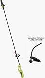 Poulan 810EPT 9 Amp Electric String Trimmer and Pole Chain Saw Combo with 8-Inch Bar and 9-Foot Reach