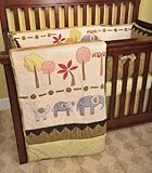 Cotton Tale Elephant Brigade 4 Piece Crib Bedding Set