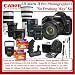 Canon EOS 5D Mark II 21.1MP Full Frame Digital Camera with Professional Photographer's Ultimate Envy Package: Includes - Canon BG-E6 Battery Grip (w/ 4 Extra LPE6 Batteries) + Canon Speedlite 580EX II + Canon EF 28-300mm f/3.5-5.6L IS USM + Canon EF 16-35mm f/2.8L II USM + Canon EF 24-105mm f/4L IS USM + Canon Normal EF 50mm f/1.2L USM + Canon EF 100mm f/2.8L Macro IS USM + Canon EF 400mm f/2.8L I