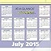 AT-A-GLANCE Compact Monthly Desk Pad Calendar, QuickNotes, Academic Year, 13 Months, July 2015-July 2016, 17.75 x 10.88 Inch Page Size (SK726-00)