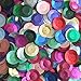 20mm Cup Round Sequins MultiColor Mix Matte Silk Frost. Made in USA