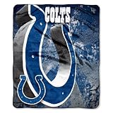 NFL Indianapolis Colts 50-Inch-by-60-Inch Micro Raschel Plush Throw "Grunge" Design