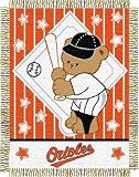 Baltimore Orioles - MLB baby 36"x 46" Triple Woven Jacquard Throw - 36x46