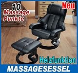 Produkt-Bild: Massagesessel Relaxsessel Fernsehsessel TV Sessel mit Heizfunktion inkl. Hocker