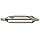 Magafor 155 Series High Speed Steel Combined Drill and Countersink, Uncoated (Bright) Finish, Plain Style, 90 Degrees