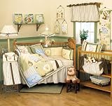 Crown Crafts Inc. Baby Safari 4-pc. Crib Set