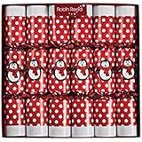 Set of 6 Racing (Clockwork) Penguin Playtime Christmas Crackers by Robin Reed