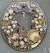 Clear Polly Resin Standard Size Seashell Toilet Seat