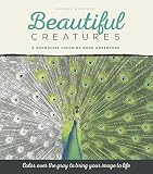 Beautiful Creatures: A Grayscale Adult Coloring Book of Animals