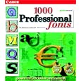 1,000 Professional Fonts by Canon Software Publishing