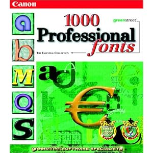 1,000 Professional Fonts by Canon Software Publishing