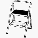 Tricam TR-2W-PS 2-Step Padded Seat Stool, ANSI Type III, 200-Pound Capacity