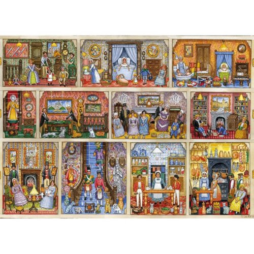 Childrens Toyshop  Toys : Gibsons puzzle - Victorian Doll's House