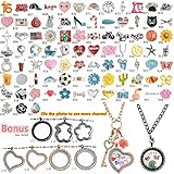 Locket Charms Floating Charms for Origami Owl Floating Lockets, Pack of 10