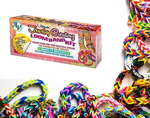 Ultimate Jewelry Creationz Loom Band Kit with Charms-For Girls!