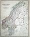 MAP SWEDEN NORWAY SCANDINAVIA GOTHLAND GULF BOTHNIA