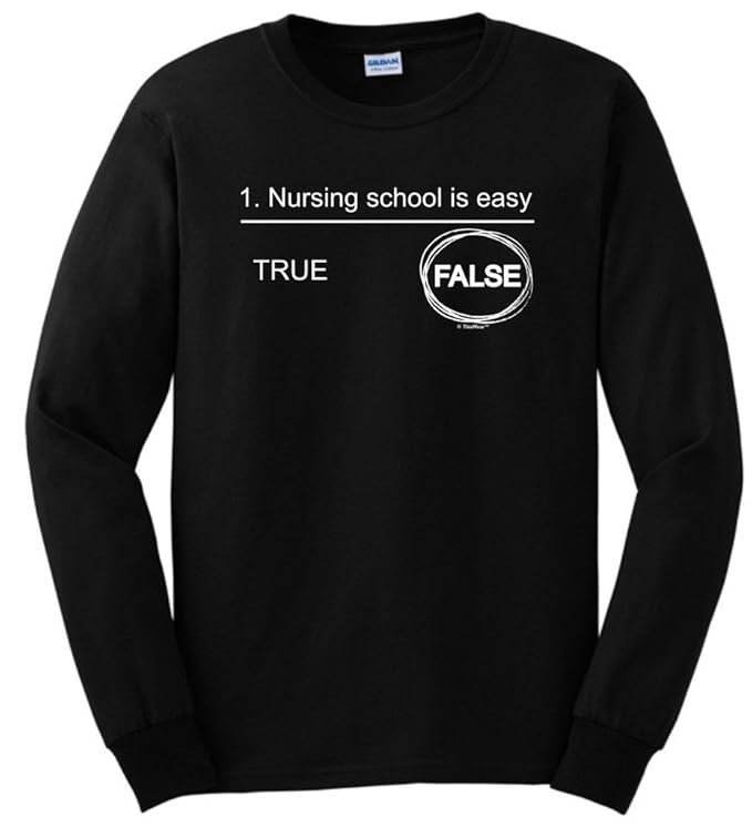 Amazon.com: Funny Nursing School, Nurse Graduate Gift Long Sleeve ...