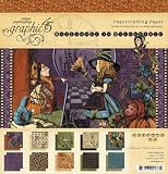 Graphic 45 8-Inch by 8-Inch Papercrafting Paper Pad, Hallowe'en in Wonderland