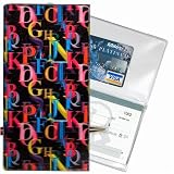 Lenticular Check Book Cover,3D LETTERS BLACK, YELLOW, R-D013-CBC