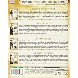4 Westerns légendaires : L'homme aux Colts d'or + La flèche brisée + La lance bris